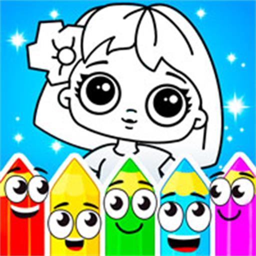 Coloring Dolls Game